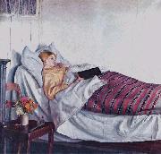 Michael Ancher The Sick Girl oil on canvas